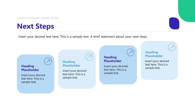 Editable Next Steps Slide – Client Consulting PowerPoint Template