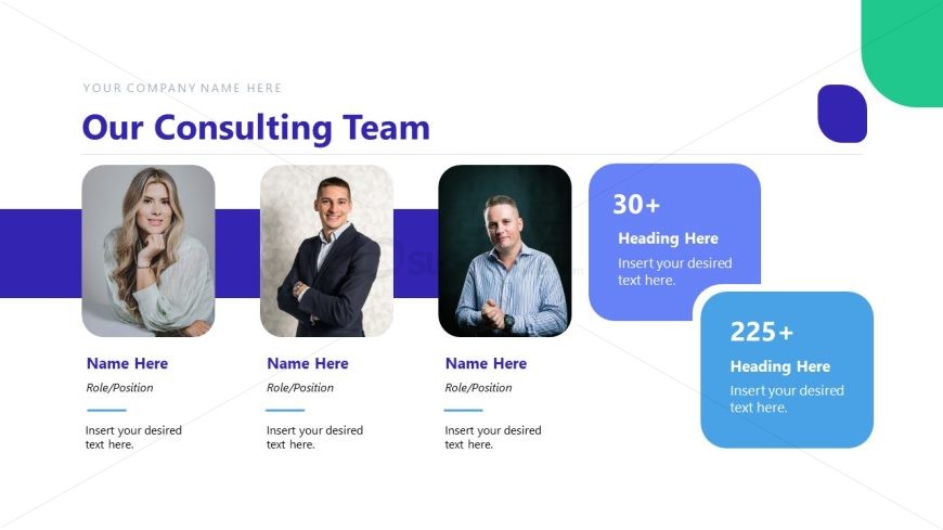 Placeholder Images for Team Presentation