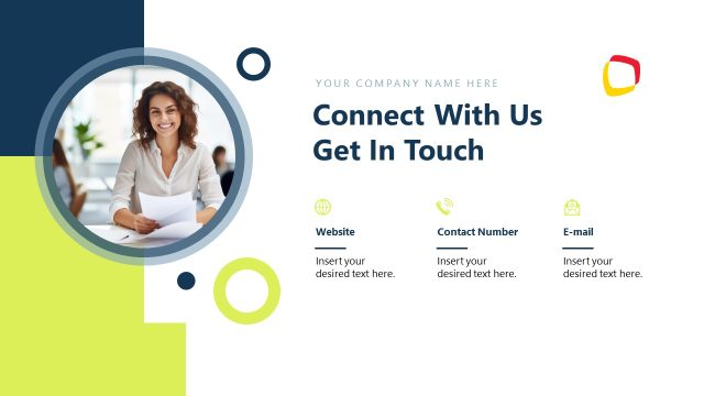 Engaging Get in Touch Slide – Strategic Response PPT Template