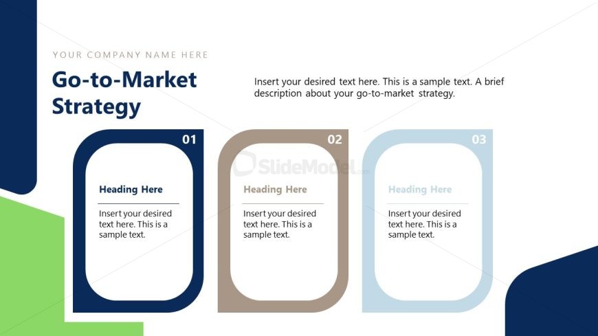 3 Rectangular Shapes for Strategy Presentation