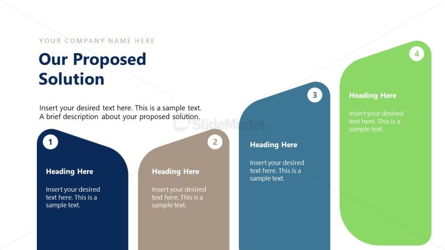 Investment Proposal PPT Slide Template with Shapes