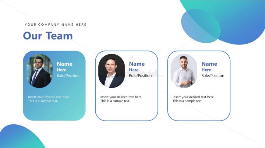 Editable Team Members Slide
