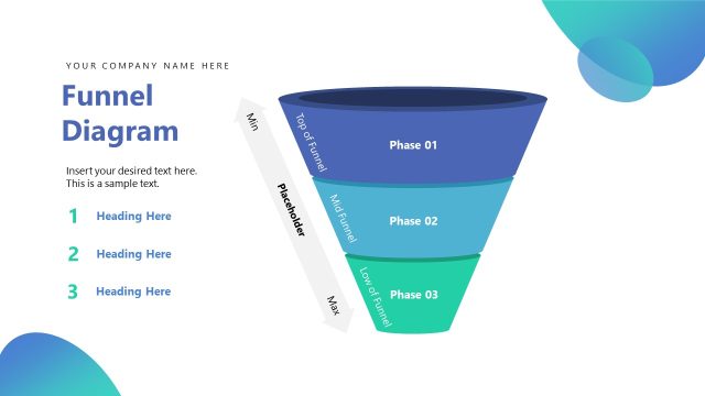 Funnel Diagram PowerPoint Slide