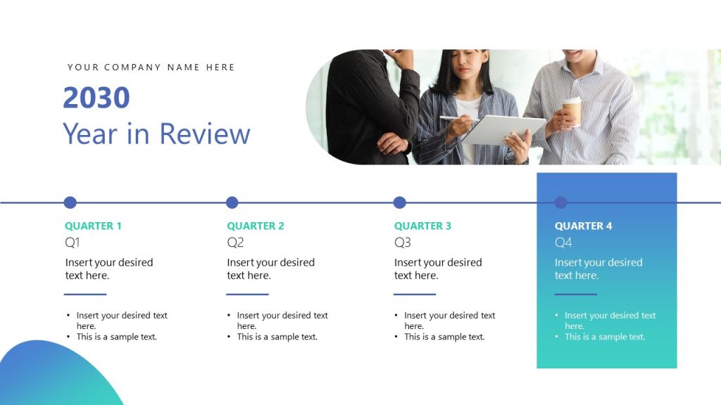 Year in Review Slide for Business Presentation - SlideModel
