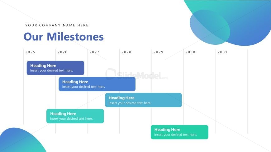 Milestones Sequence Discussion Slide for Business Presentation