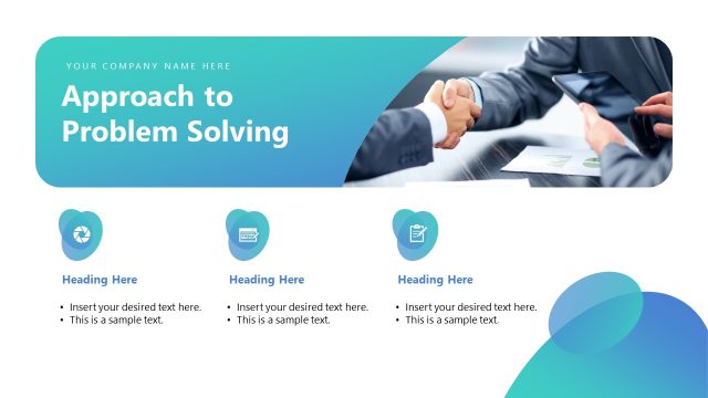 Approach to Problem Solving Presentation with Icons