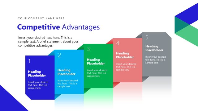 Competitive Advantage Diagram with Creative Visuals