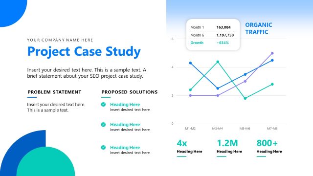 Project Case Study Discussion Slide – SEO Proposal Presentation