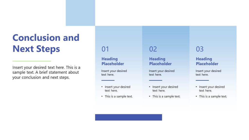 Conclusion & Next Steps SEO Audit PPT Template SlideModel