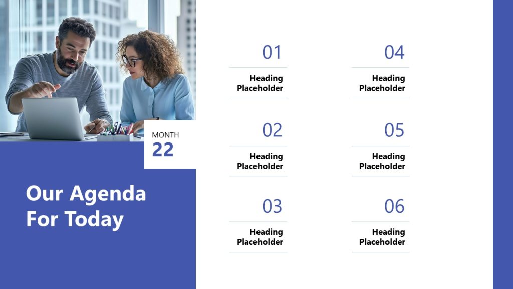Our Agenda Slide Technical SEO Audit PPT Template SlideModel