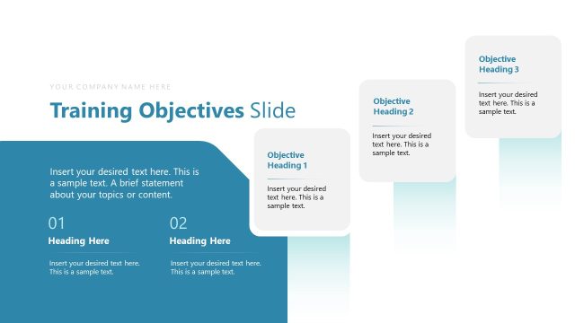 Training Objectives Presentation Slide – Effective Employee Training Template