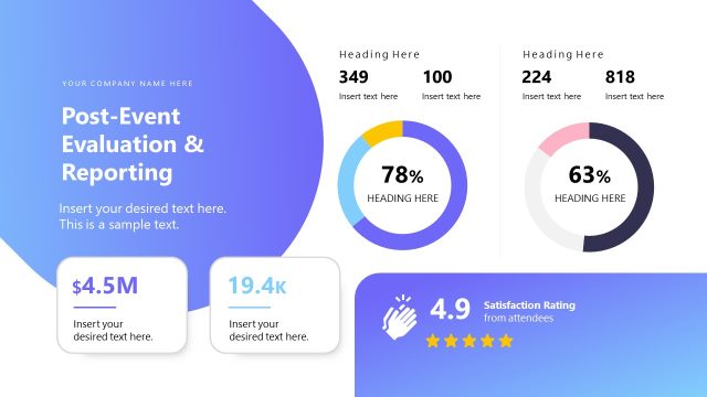 Post-Event Evaluation – Event Planning PPT Slide