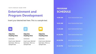 Program Schedule Timeline PPT Slide 