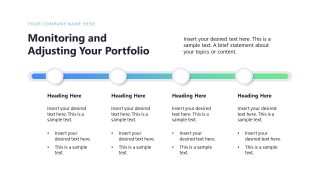 Portfolio Adjustment Slide with Placeholder Text 