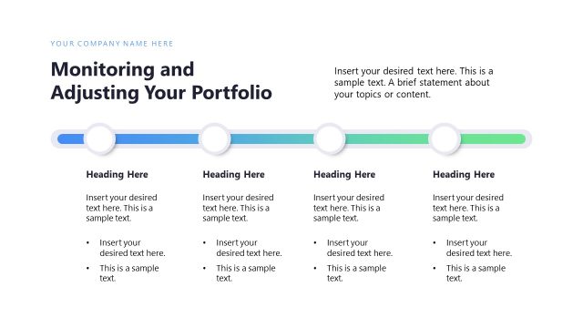 Monitoring & Portfolio Adjustment Line Diagram Slide