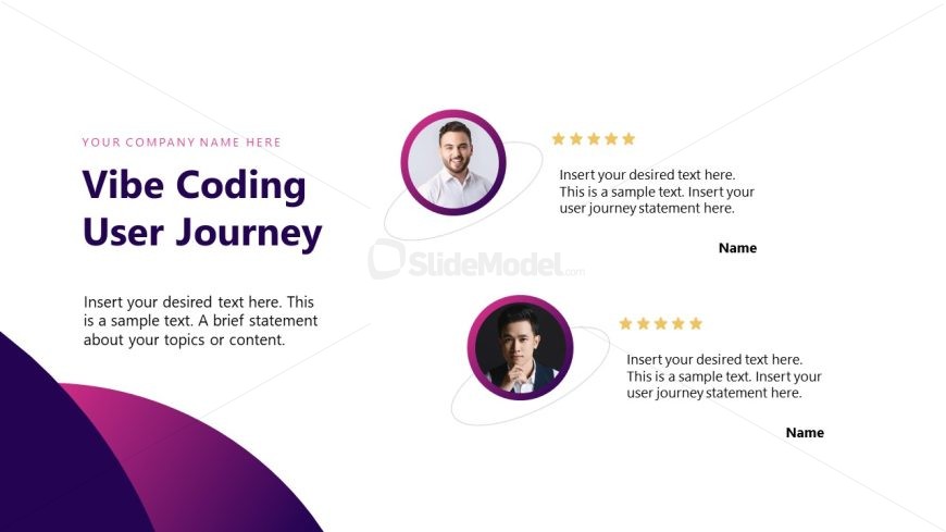 Vibe Coding Presentation Template Slide for User Journey