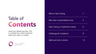 Customizable Table of Contents PowerPoint Slide 