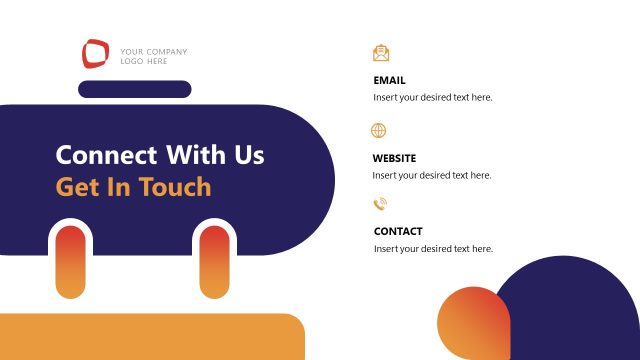 Connect with Us – Oil & Gas Industry Presentation Template