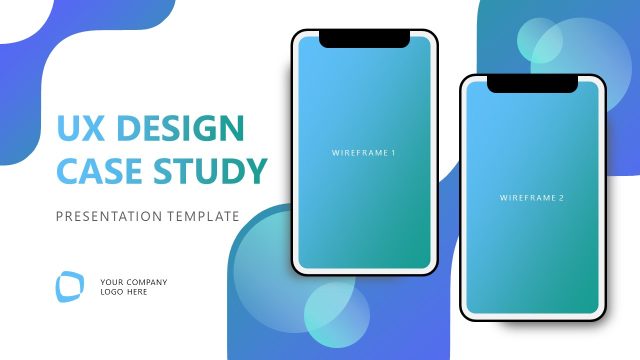 UX Design Case Study Presentation Cover Slide