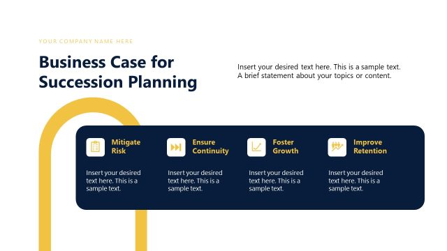 Business Case Discussion Slide for Succession Planning Template