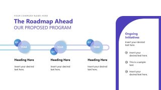 Creative Roadmap Timeline Diagram PPT Template 