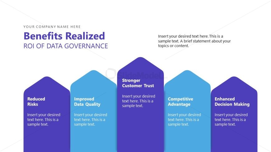 Multiple Pillars Diagram Slide for Benefits