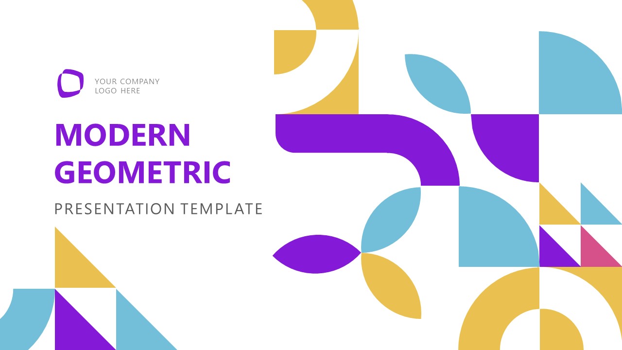 Modern Geometric PowerPoint Template & Presentation Slides