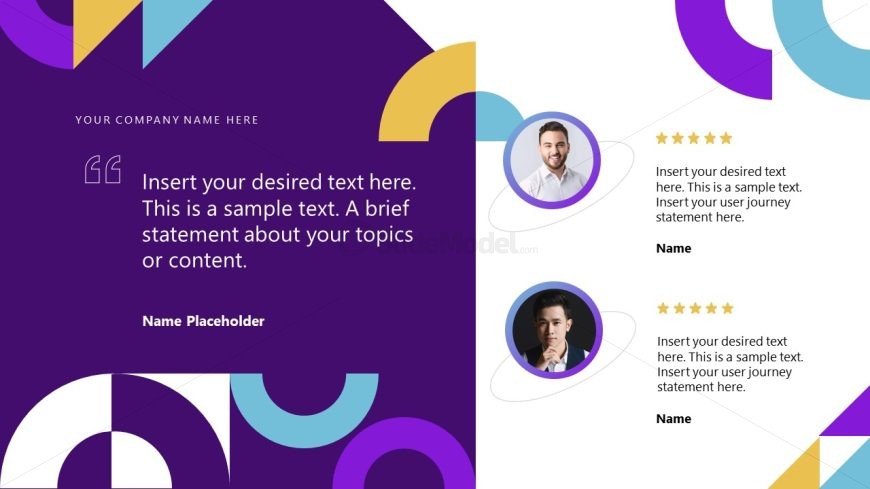 Modern Geometric Template Layout