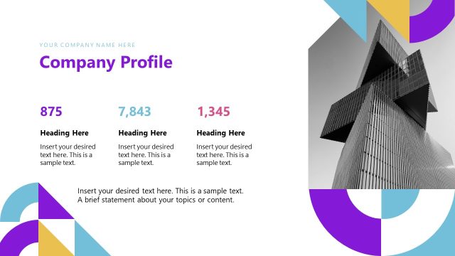 Company Profile Presentation – Modern Geometric PPT Template