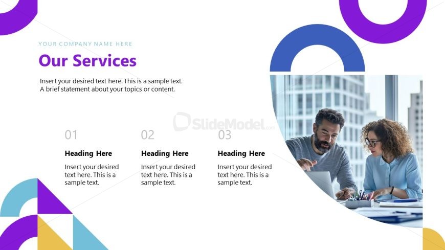 Creative Modern Geometric Template Slide