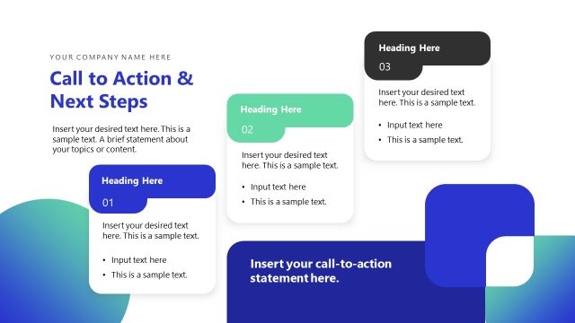 CTA Slide with Next Steps – Workshop PowerPoint Template