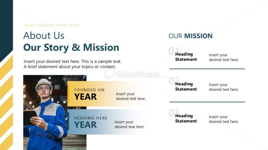 Manufacturing Company Overview Slide Template