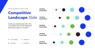 Multiple Dots and Lines - Competitive Landscape Diagram 