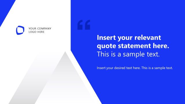 Angel Investor Pitch Deck Slide with Quotation