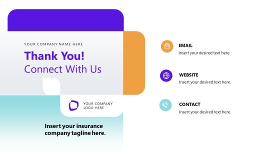 Thank You Slide Template – Insurance Company