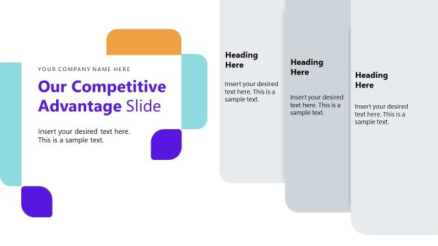 Our Competitive Advantage Slide Template