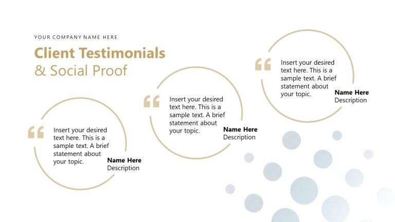 Social Proof Insurance Example Insurance Agency Template for Social Proof Discussion - SlideModel