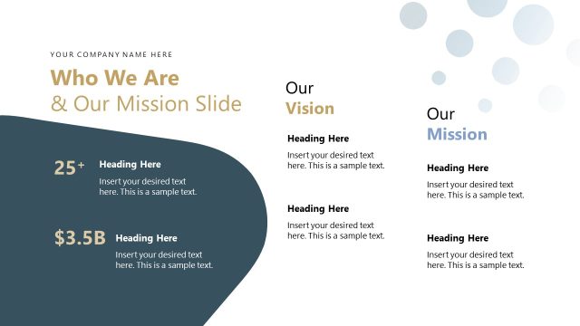 Who We Are Slide – Insurance Agency Template