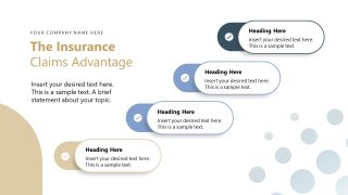 Four Buttons for Advantage Presentation - Insurance Agency Template 