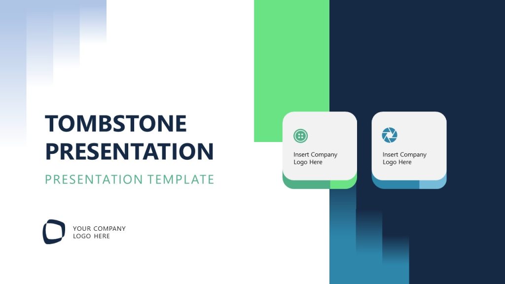 Editable Cover Slide - Tombstone Presentation Template - SlideModel