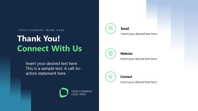 Thank You Slide with Contact Details – Tombstone PPT Template
