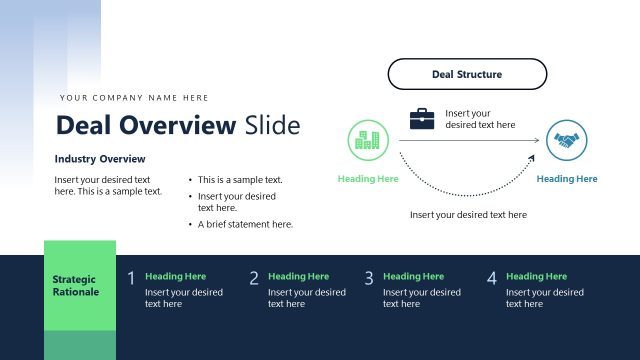 Deal Overview Discussion – Tombstone Presentation PPT Slide