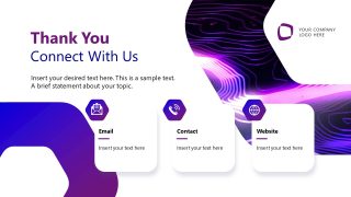 AI Strategic Plan PPT Template - Thank You Slide 