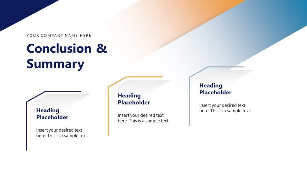 Three Points Discussion Slide for Conclusion - SlideModel