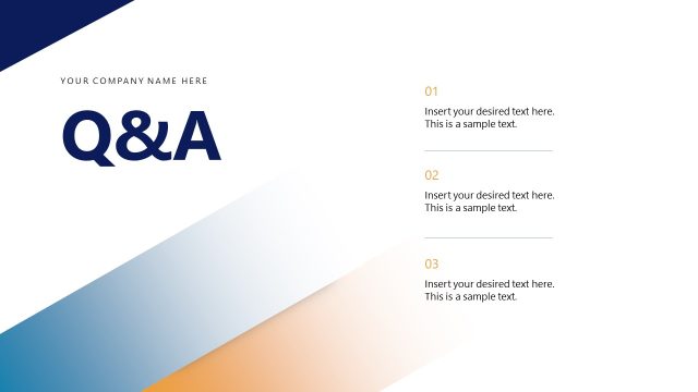 Q&A PPT Slide – Industrial Engineering Slide Template