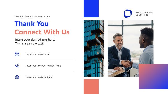 Thank You Presentation Slide – Project Update Template