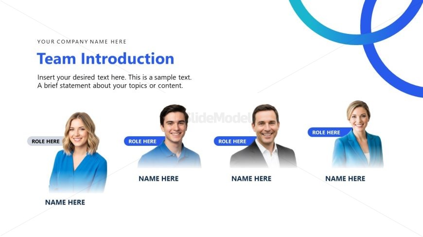 Canva Slide for Business Team Overview