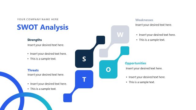 Slide for SWOT Analysis Diagram – Canva Template