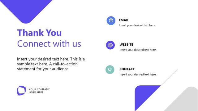 Thank You PPT Slide – Company Profile Template