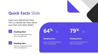 Slide for Quick Facts Presentation - Company Profile Template